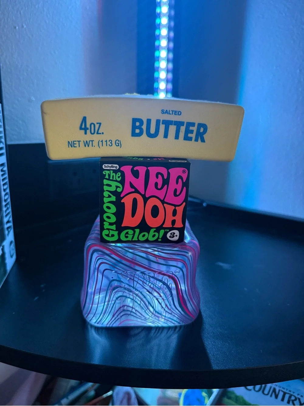 Schylling Needoh Orange Groovy Glob, Swirl Nice Berg, and Butter Slow Rise